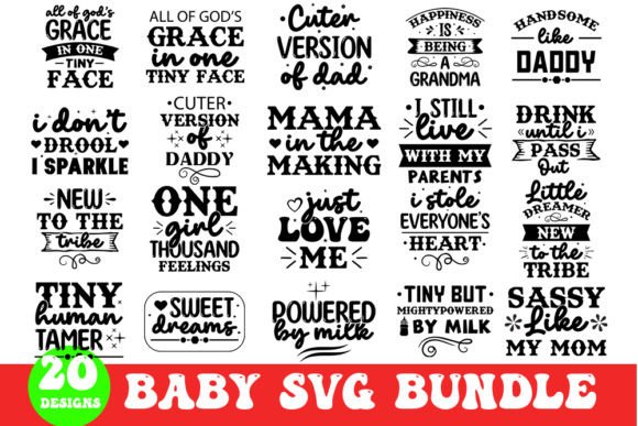 Baby Svg Bundle: Graphics and Crafts in One