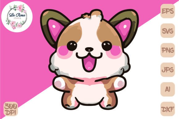 Cute Dog Vector Graphic for Crafts and Graphics