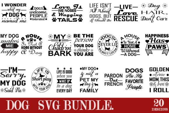 Dog Svg Bundle: Graphics for Creative Crafts
