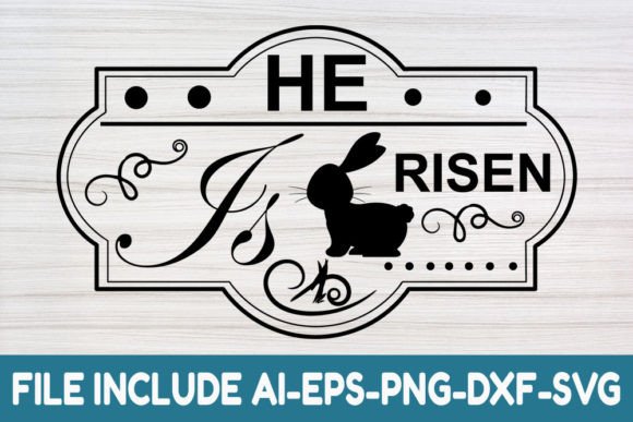 He is Risen-Vintage Easter Svg
