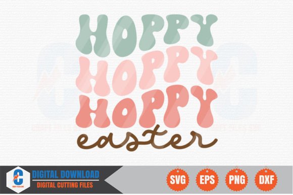 Hoppy Easter Retro SVG: Graphics for Crafts & Content