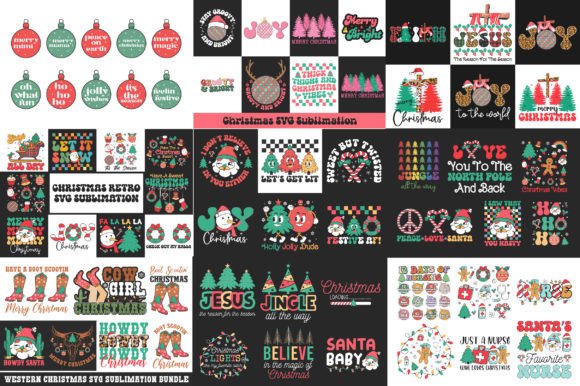 Mega Christmas SVG Sublimation Bundle