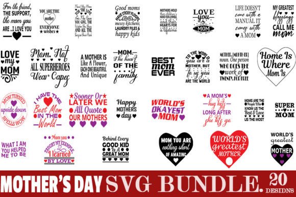 Mother’s Day Svg Bundle for Crafts and Graphics