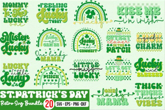 St.Patrick's Day Retro Svg Bundle