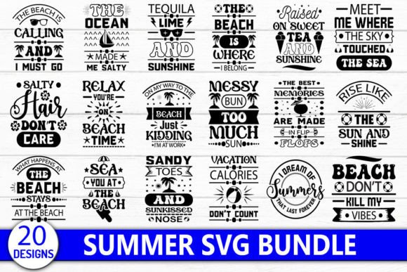 Summer Svg Bundle: Graphics and Crafts Made Simple