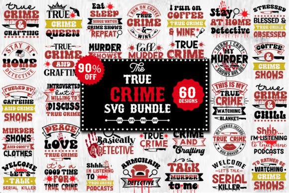 True Crime SVG Cut Files Bundle